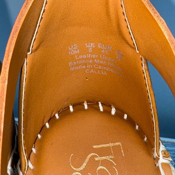 NEW Franco Sarto Women’s Callia Espadrille Wedges Brown Size 10M - Picture 5 of 10